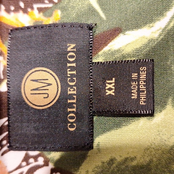 c Womens JM Collection Floral Stretch 3/4 Sleeve Plus Size Top XXL - Picture 3 of 4